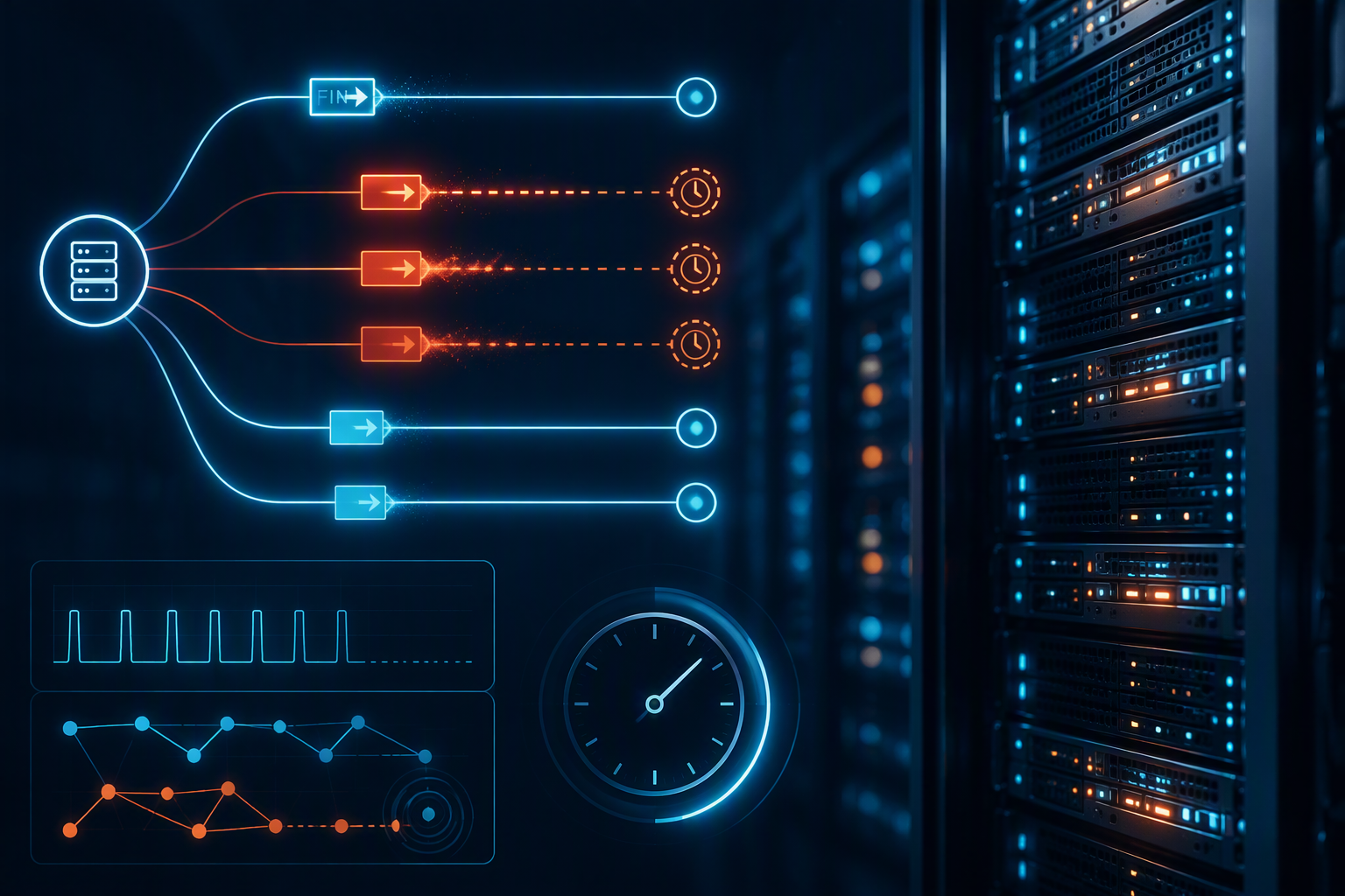 Linux LAST_ACK connection and TCP retransmission troubleshooting diagram